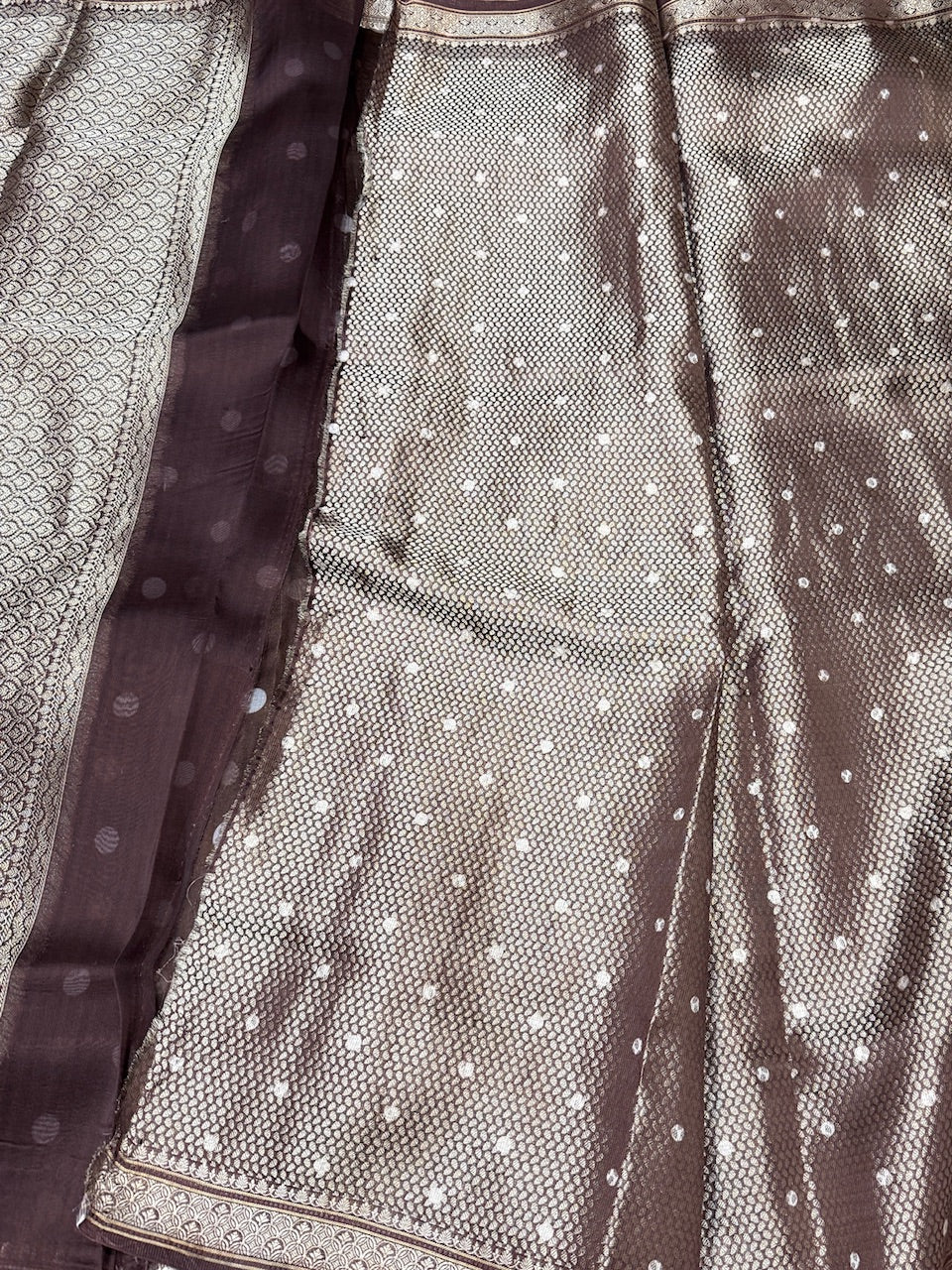 Printed Pure Banarasi Organza Silk Saree