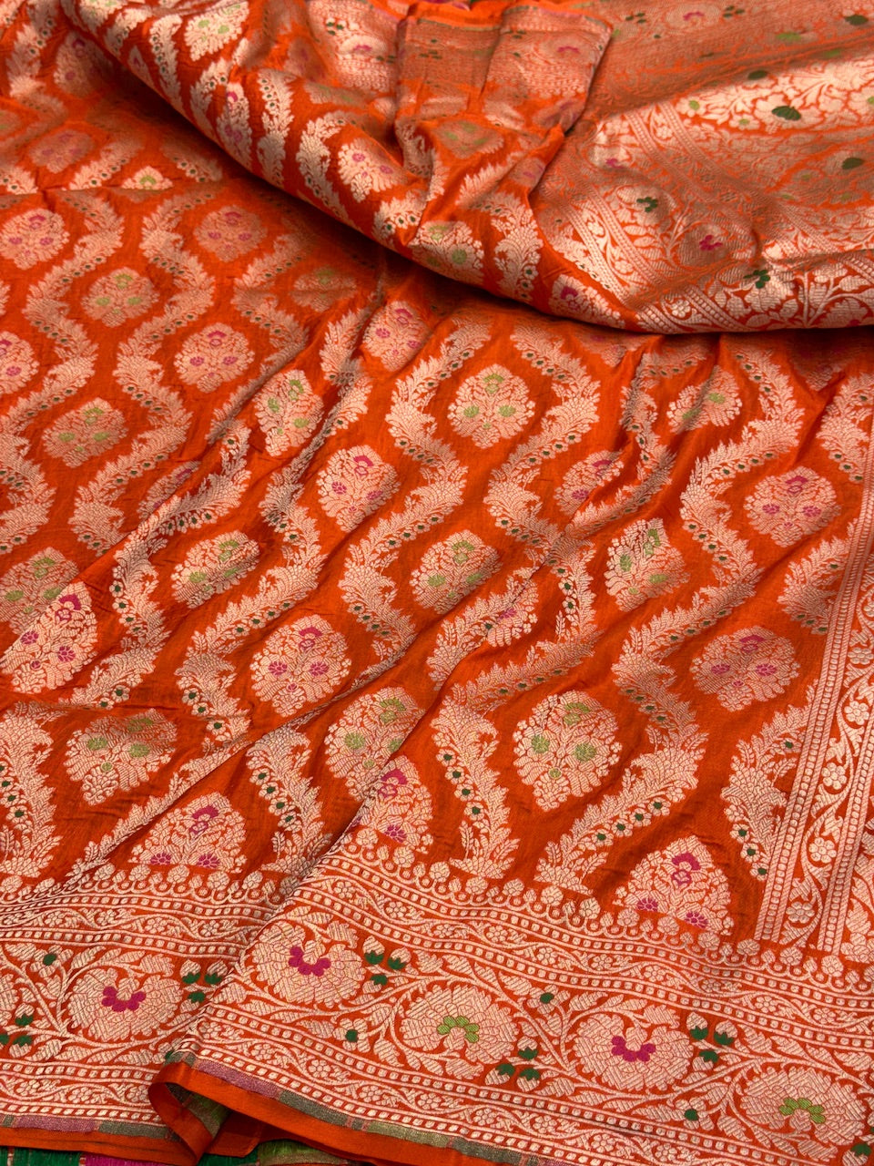 Banarasi Minakari Pure Katan Silk Saree