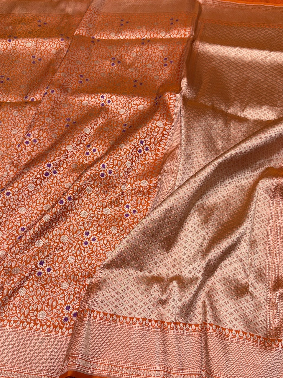 Banarasi Minakari Pure Silk Brocade Saree