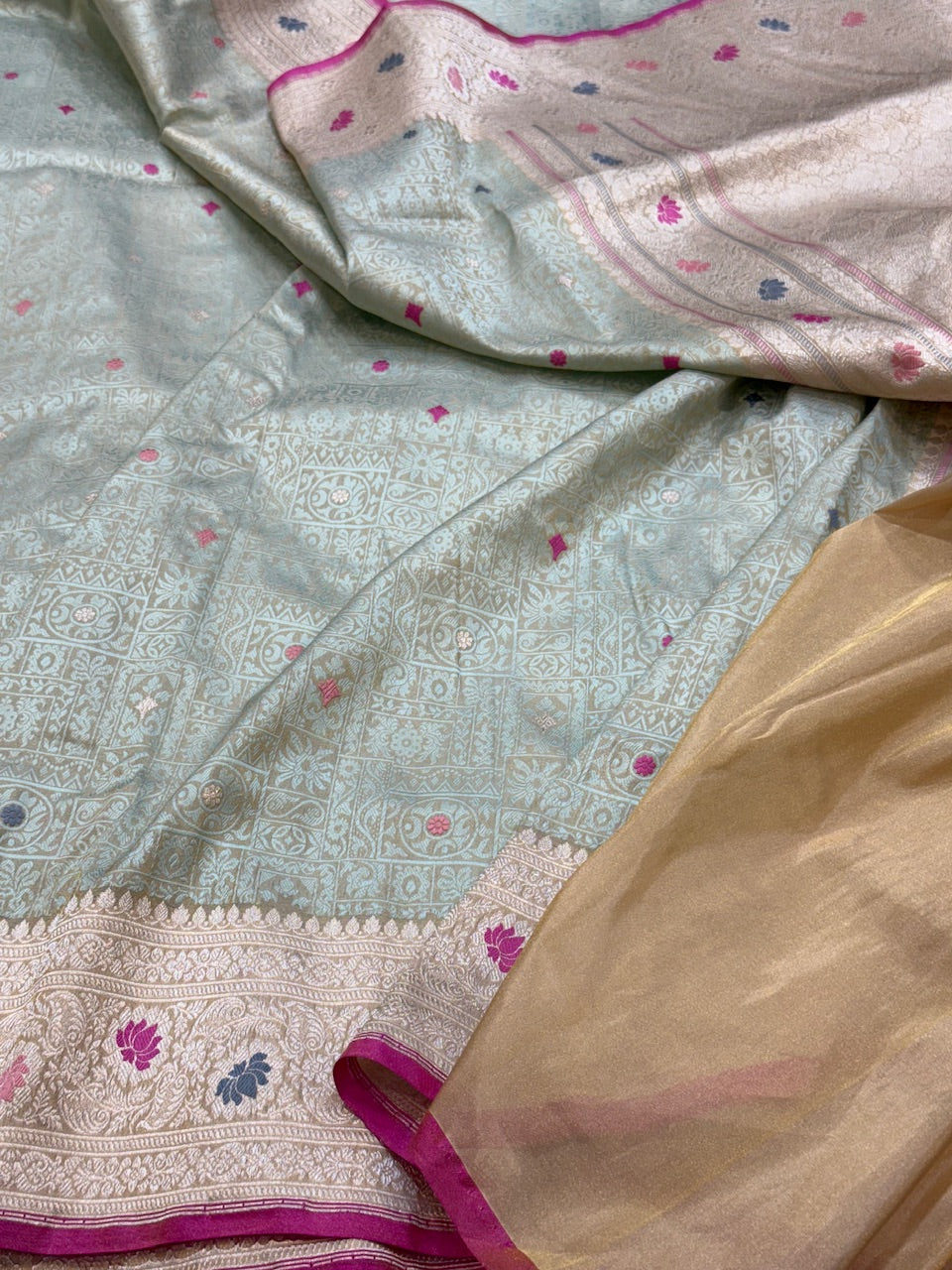 Handwoven Banarasi Pure Silk Tissue Saree
