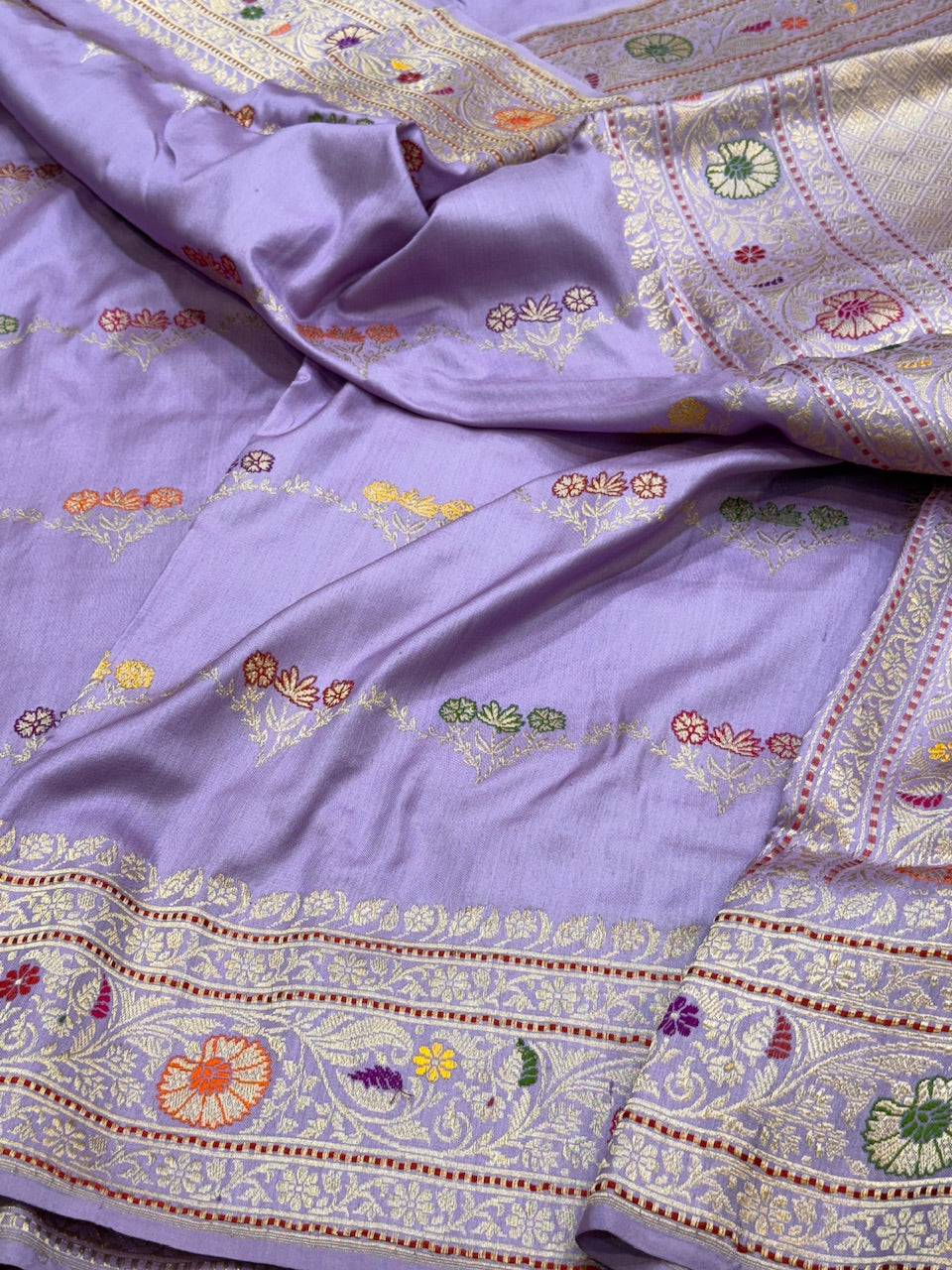 Lavender Ektara Silk Handwoven Saree