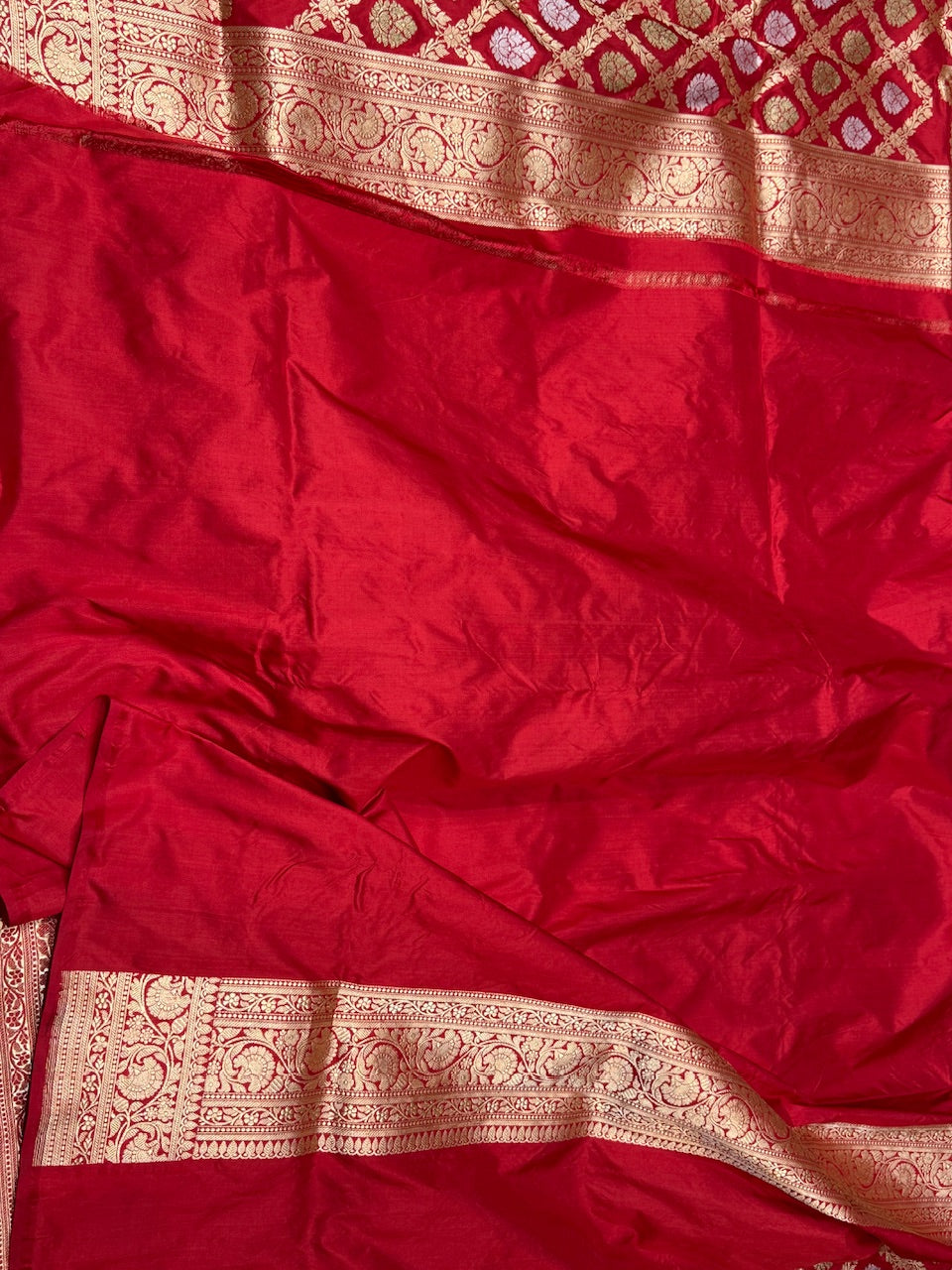 Red Handwoven Banarasi Pure Silk Saree
