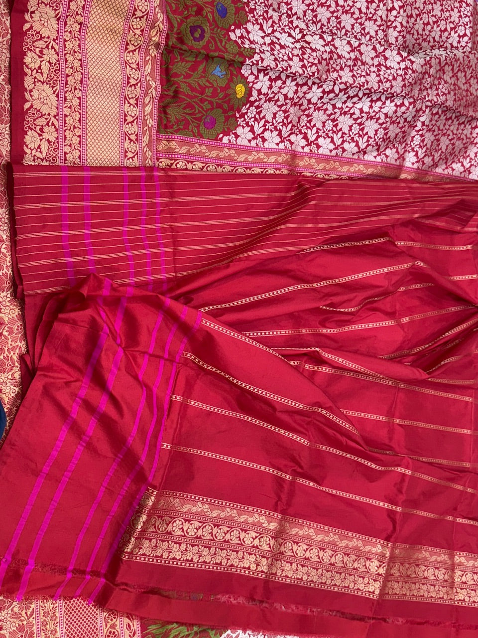 Red Handwoven Banarasi Pure Silk Saree