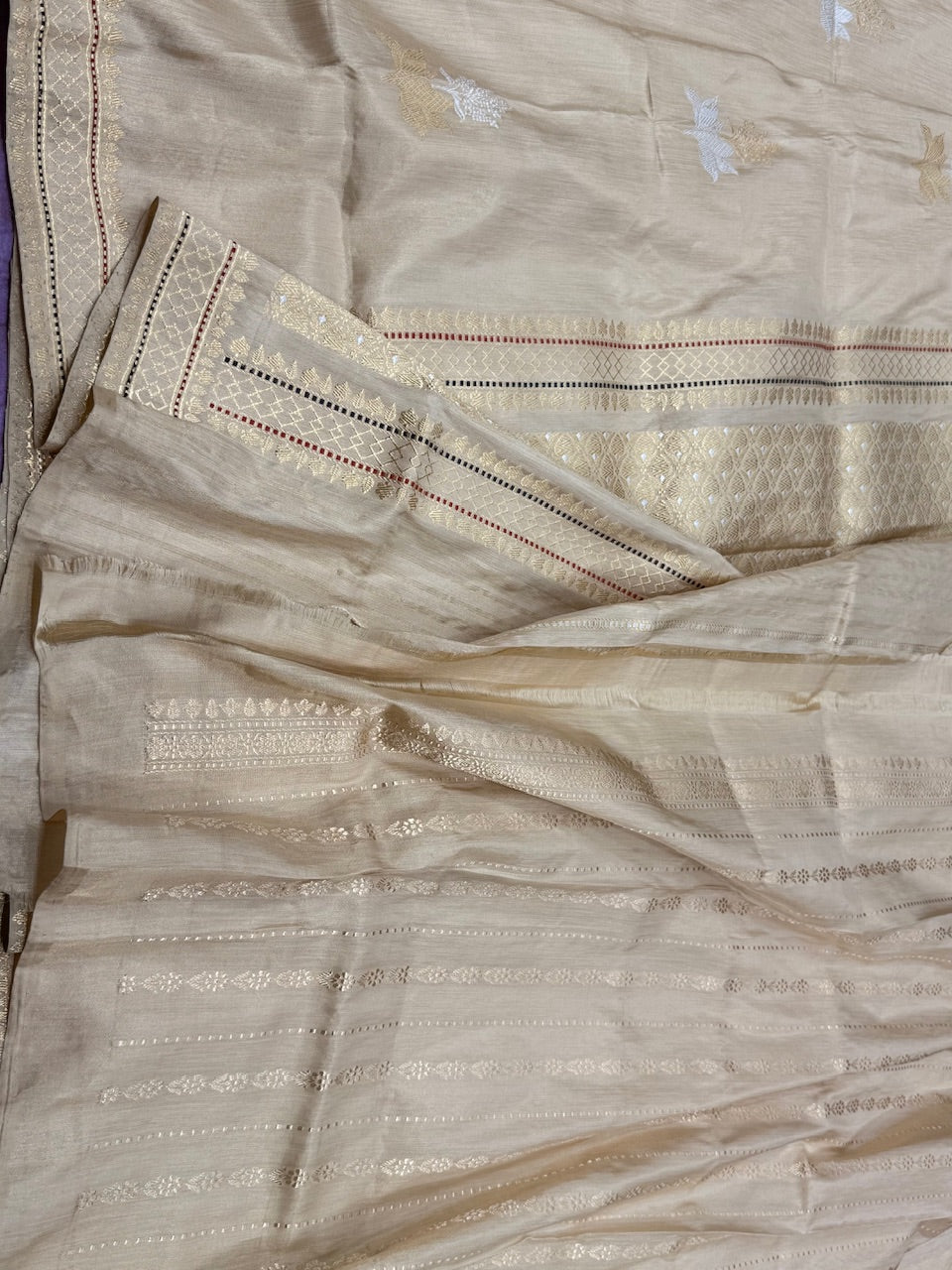 Handwoven Pure Banarasi Ektara Tissue Saree