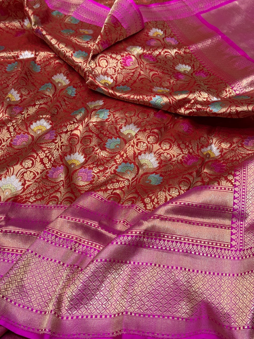 Handwoven Pure Banarasi Brocade Saree