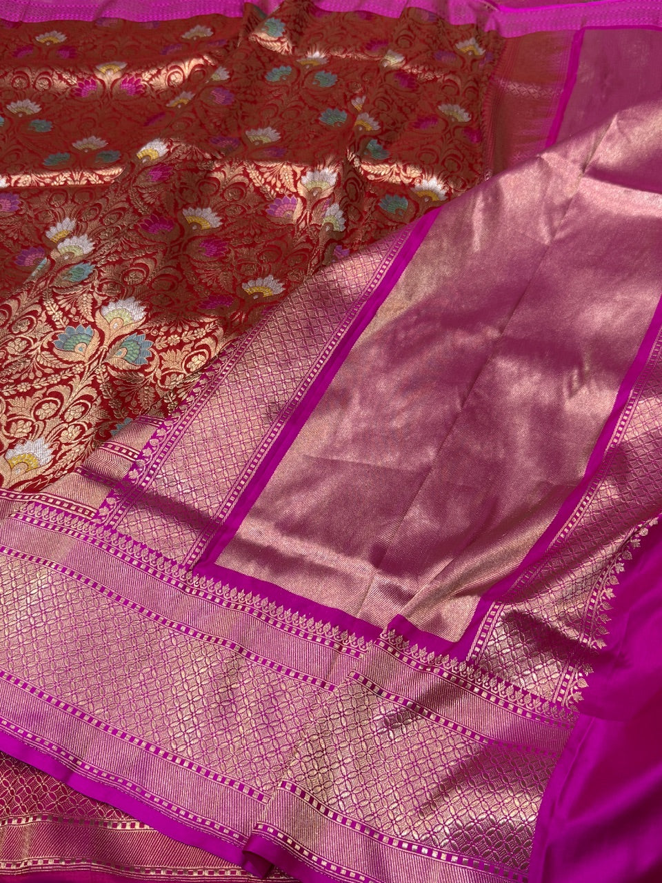 Handwoven Pure Banarasi Brocade Saree