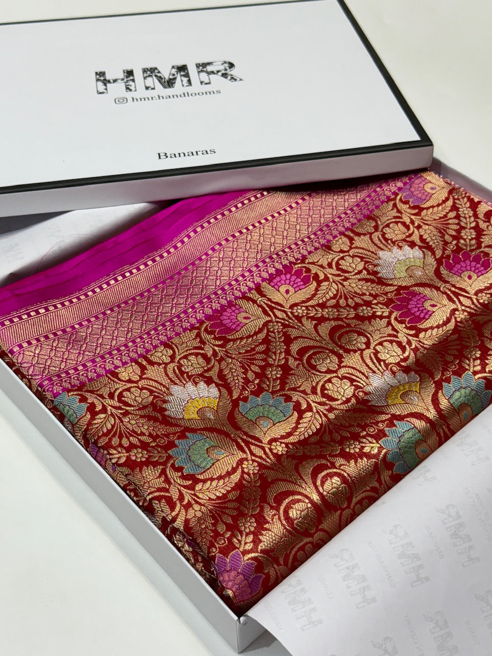 Handwoven Pure Banarasi Brocade Saree