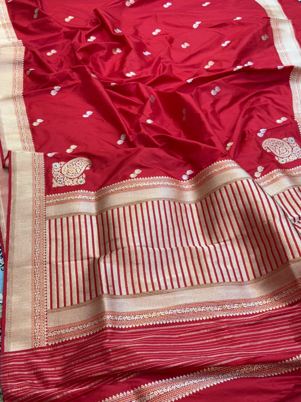 Handwoven Koniya Pure Banarasi Silk Saree
