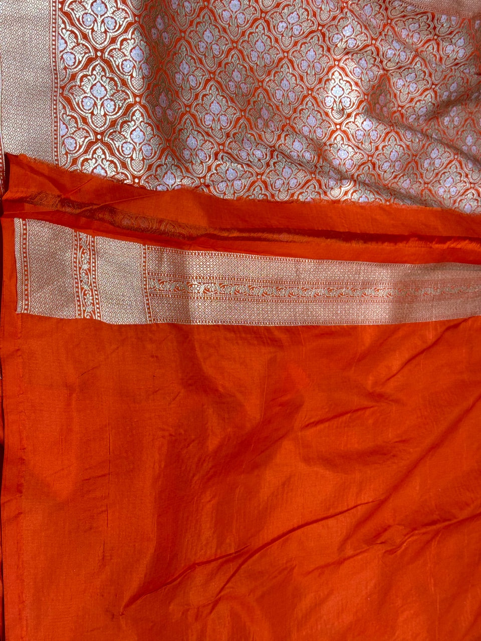 Yellow Sona Rupa Pure Silk Saree