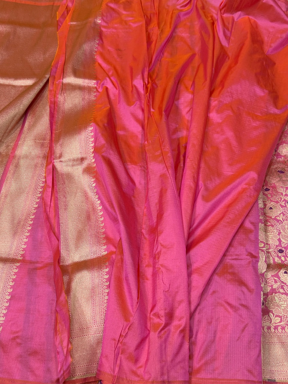 Banarasi Minakari Pure Katan Silk Brocade Saree – Rich Traditional Brocade Weave