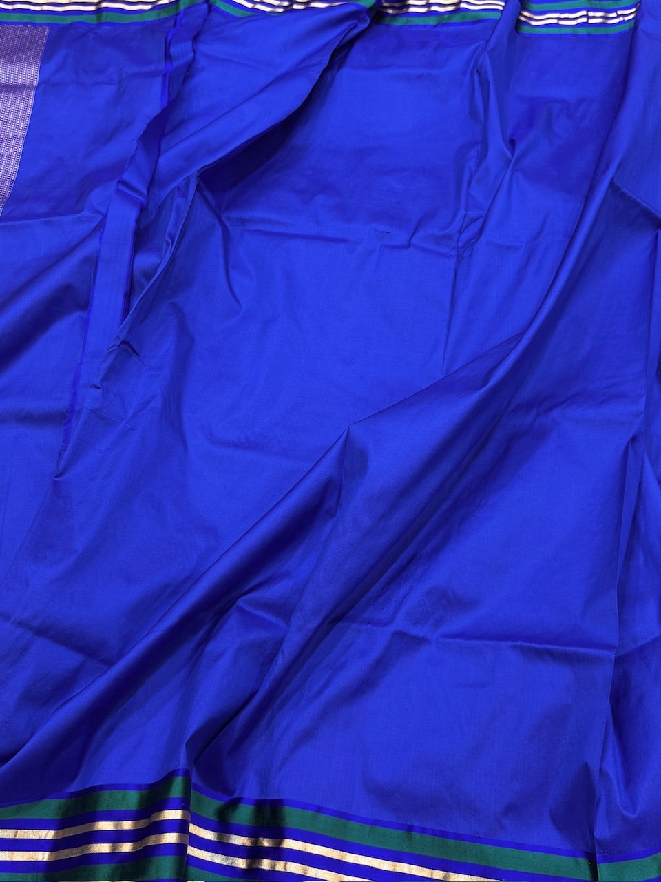 Handwoven Pure Banarasi Satin Border Saree