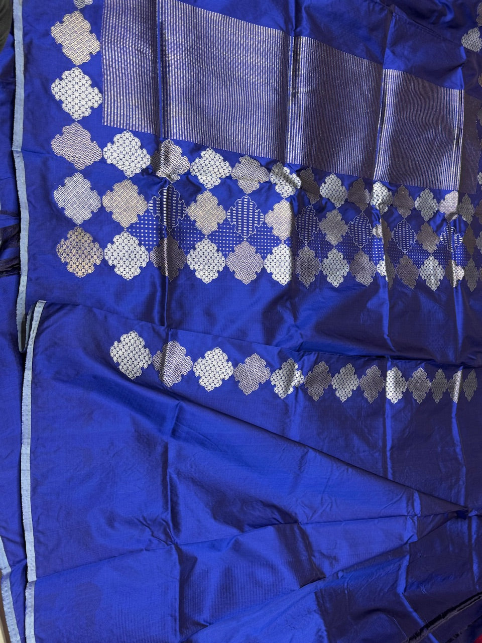 Royal Blue Handwoven Banarasi Silk Saree