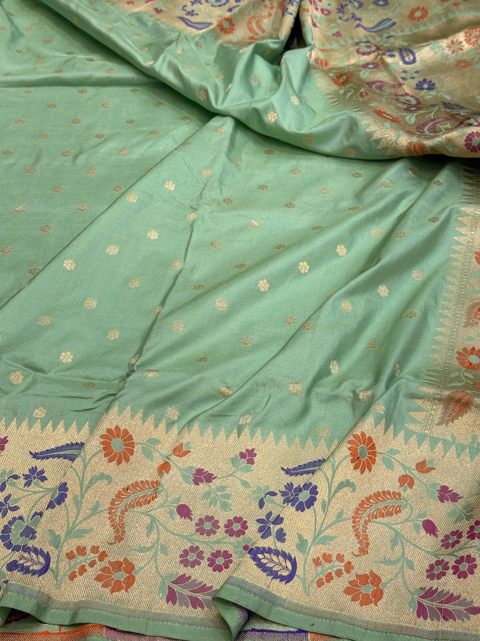 Banarasi Paithni Minakari Pure Silk Saree