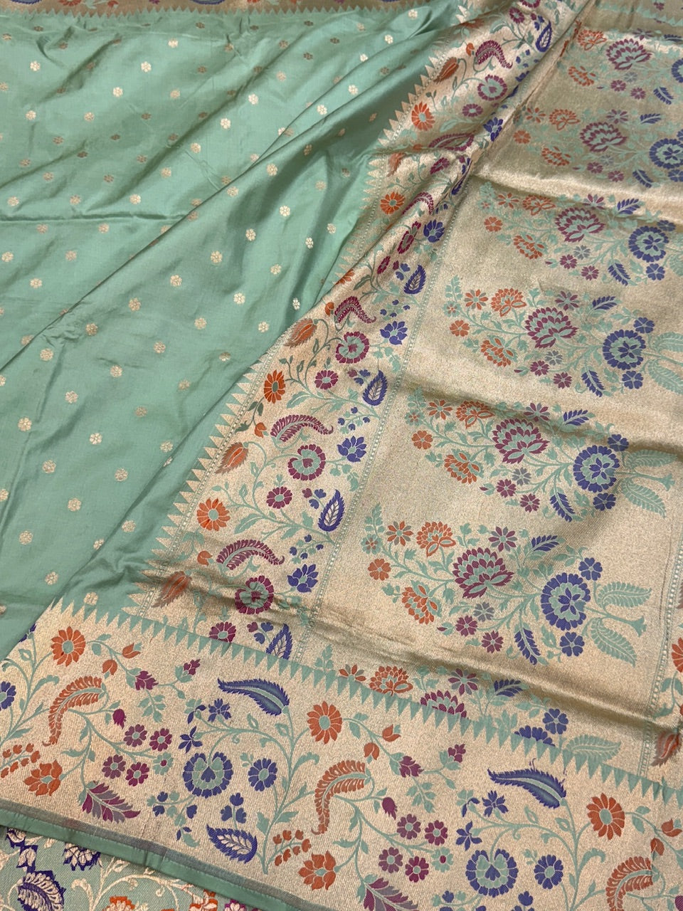 Banarasi Paithni Minakari Pure Silk Saree