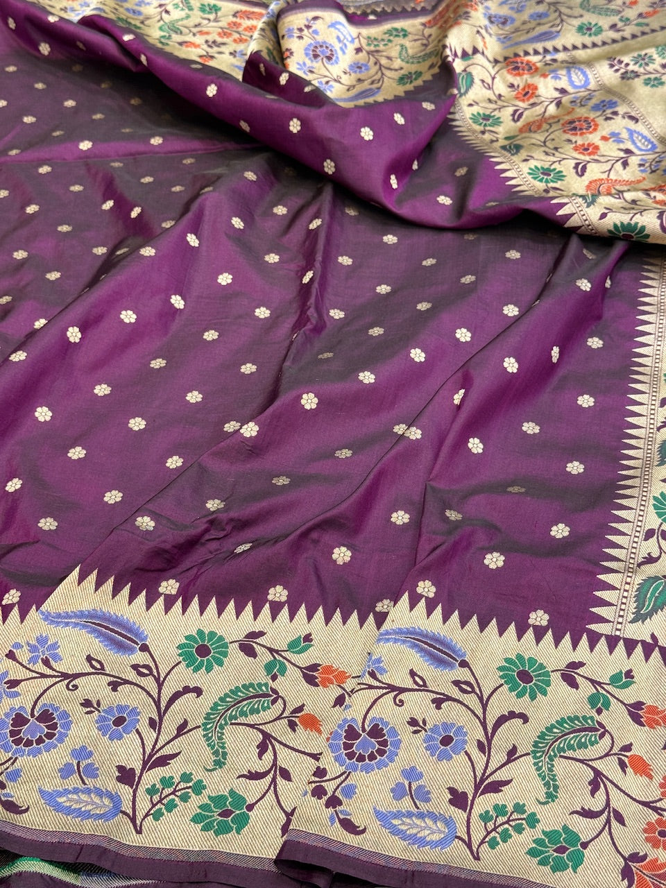 Banarasi Paithni Minakari Pure Silk Saree
