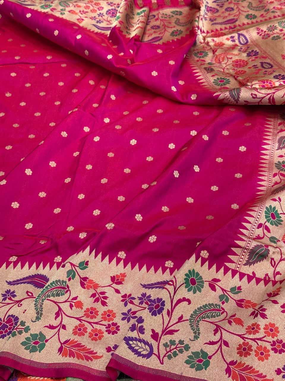 Banarasi Paithni Minakari Pure Silk Saree