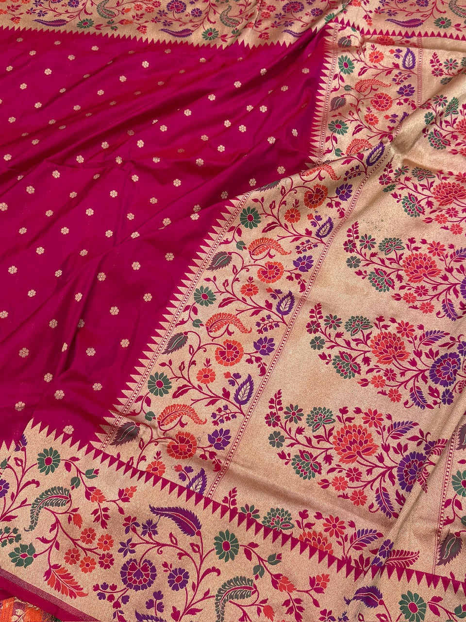 Banarasi Paithni Minakari Pure Silk Saree