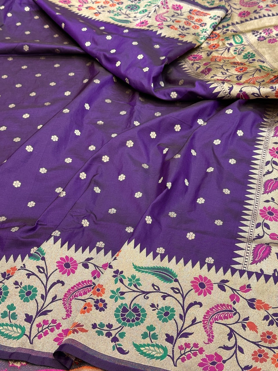 Banarasi Paithni Minakari Pure Silk Saree