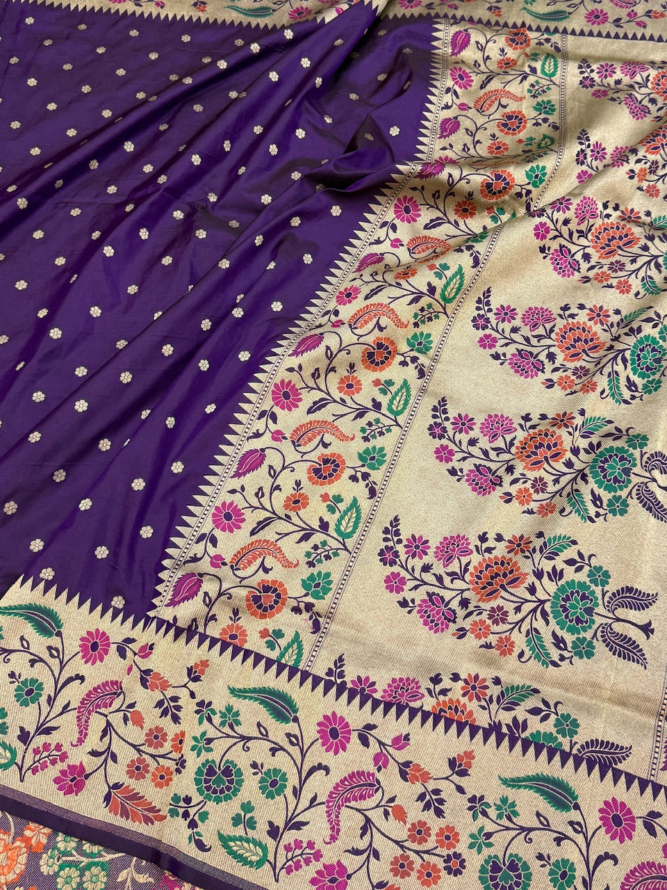 Banarasi Paithni Minakari Pure Silk Saree