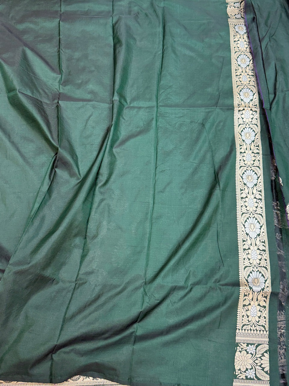 Orange Banarasi Minakari Pure Katan Silk Saree