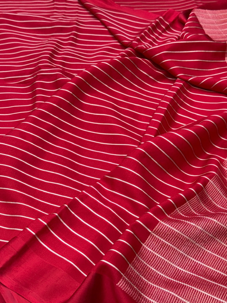 Handwoven Pure Banarasi Mashru Silk Saree
