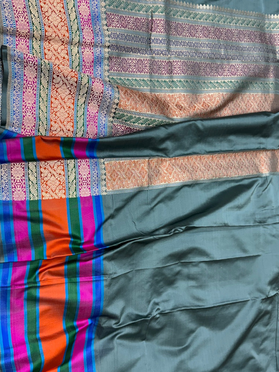 Handwoven Banarasi Pure Mashru Satin Silk Saree