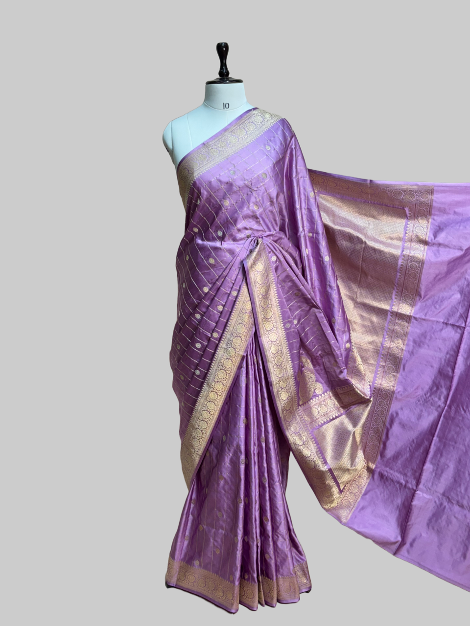 Handwoven Banarasi Mashru Satin Silk Saree