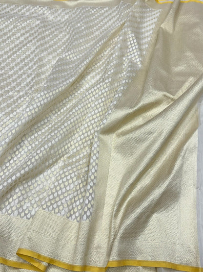 Banarasi Pure Kora Cotton Saree