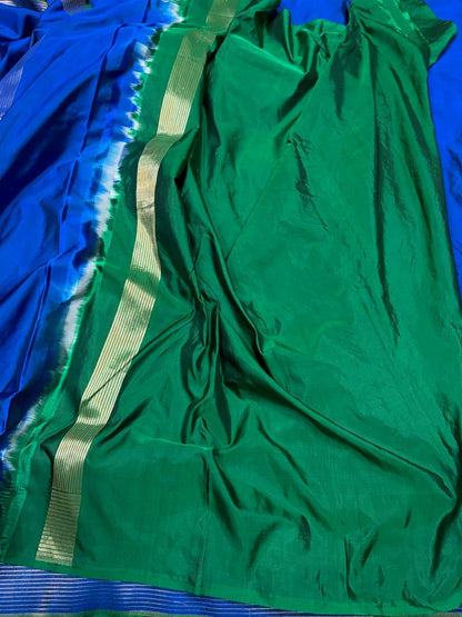 Royal Blue Handwoven Banarasi Pure Silk Saree