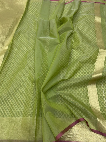 Banarasi Pure Kora Cotton Saree