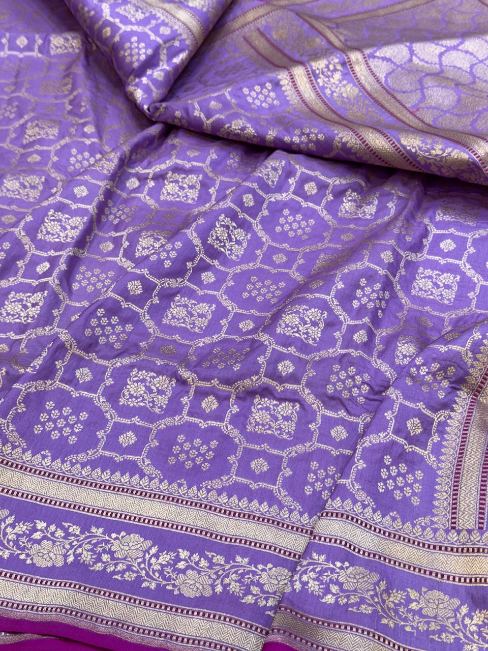 Banarasi Pure Katan Silk Saree | Pure Silk | Cutwork Technique | Banarasi Katan Silk Saree