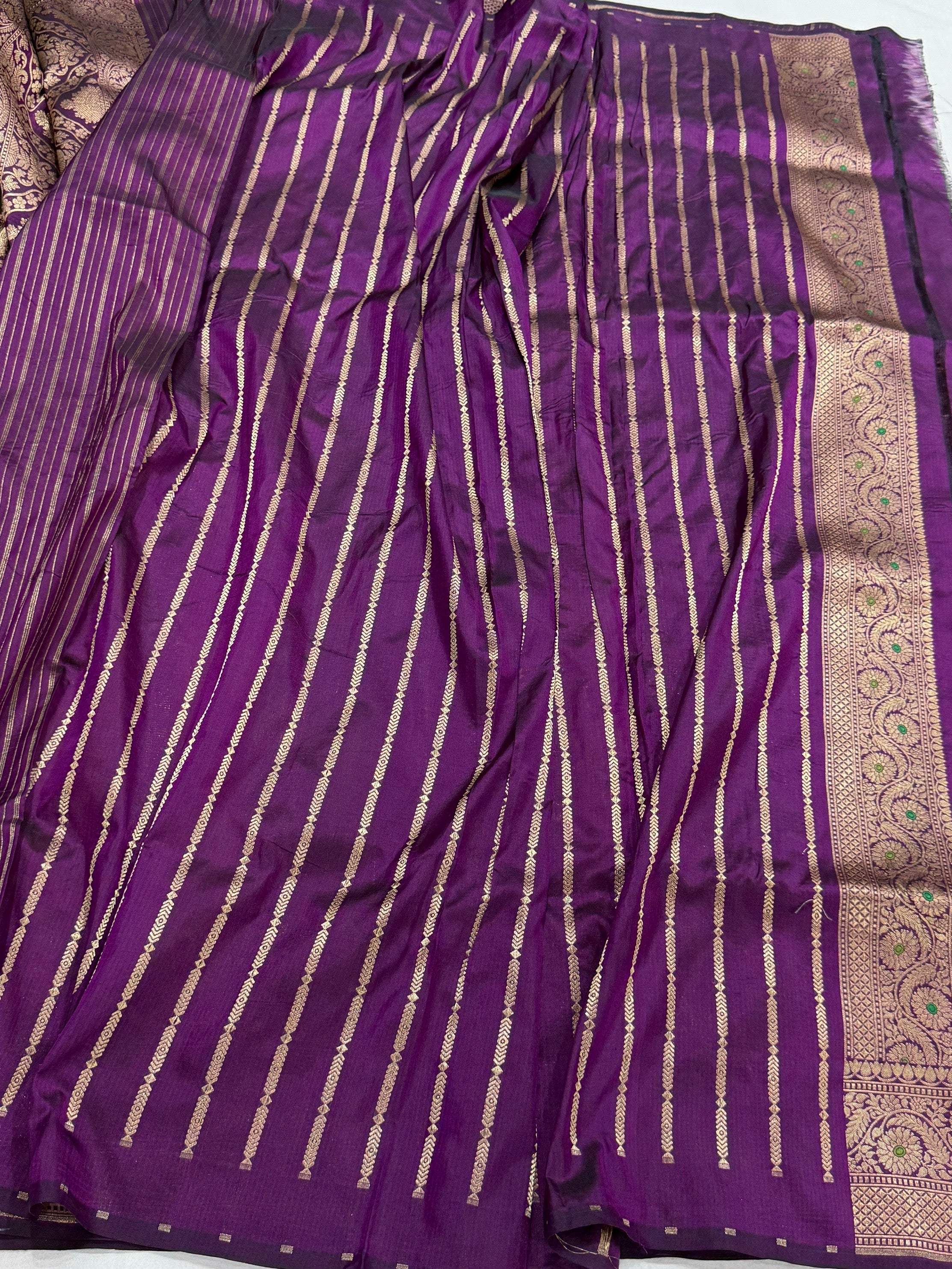 Multicolour Banarasi Pure Silk Saree – Cutwork Weave in 100% Pure Katan Silk