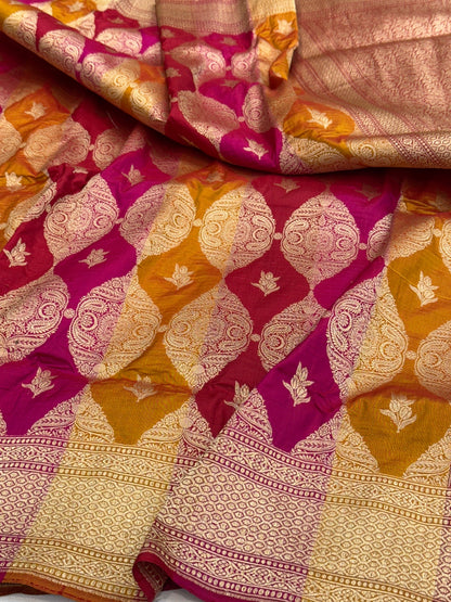 Red Rangkaat Banarasi Pure Silk Saree