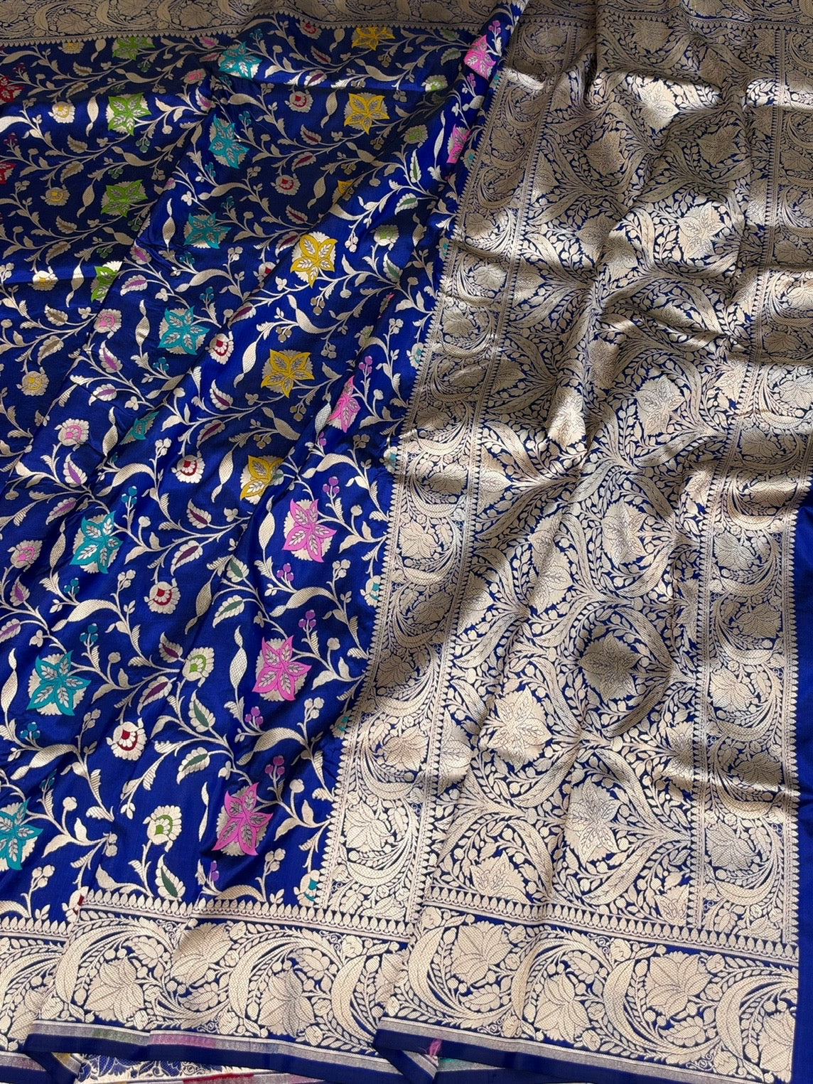 Banarasi Minakari Pure Katan Silk Saree