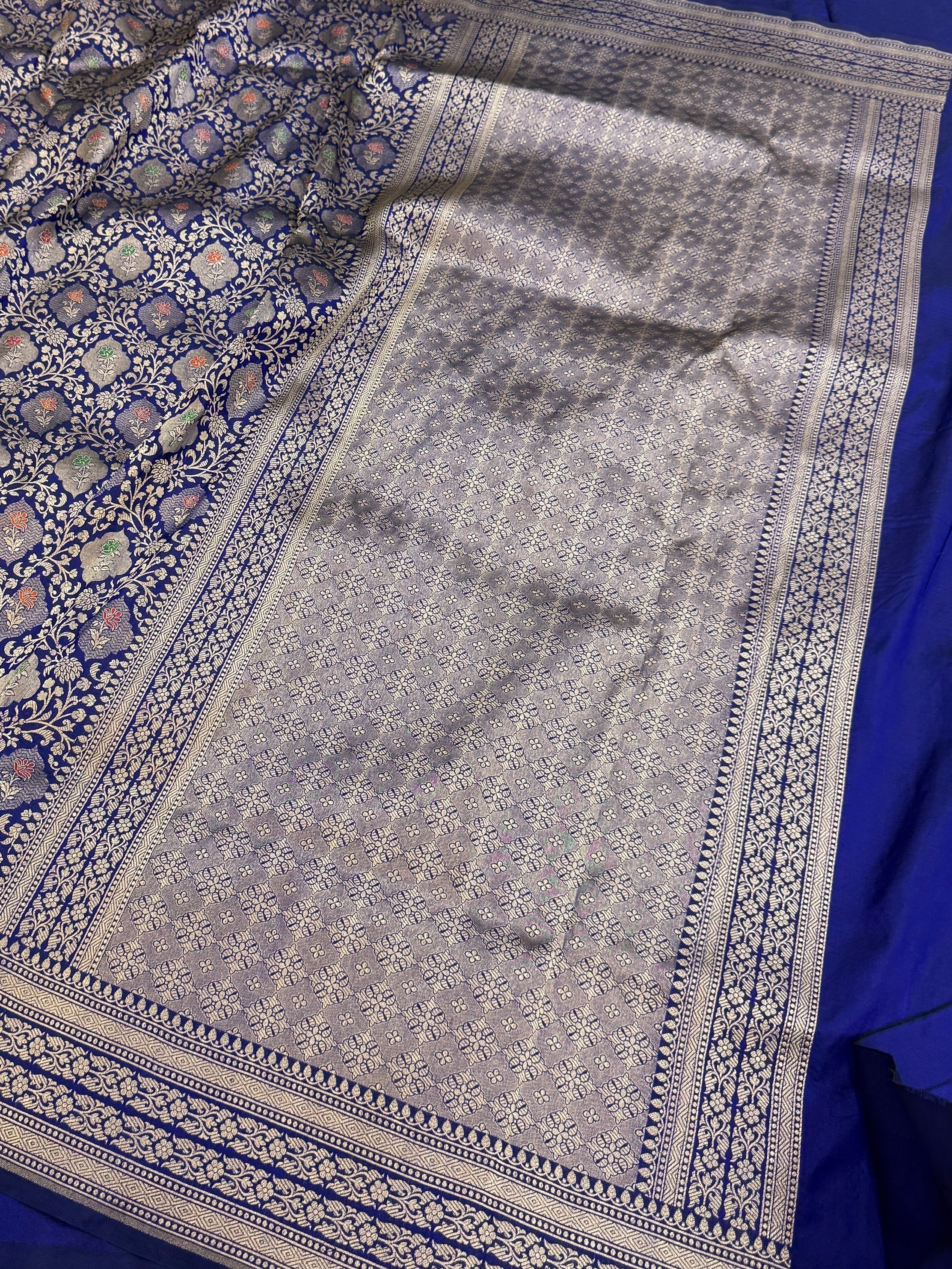 Banarasi Minakari Pure Katan Silk Brocade Saree – Rich Traditional Brocade Weave
