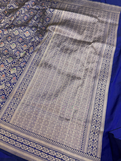 Banarasi Minakari Pure Silk Brocade Saree