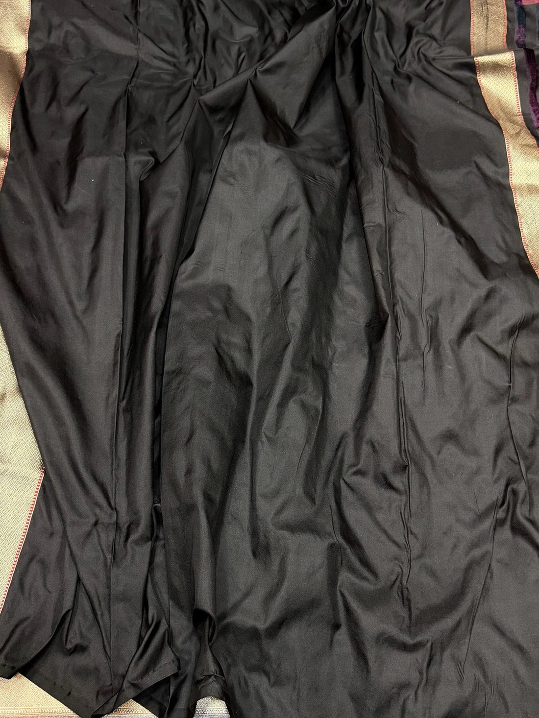 Rainbow Handwoven Pure Banarasi Satin Silk Saree – Kadwa Weave | Authentic Banaras Handloom