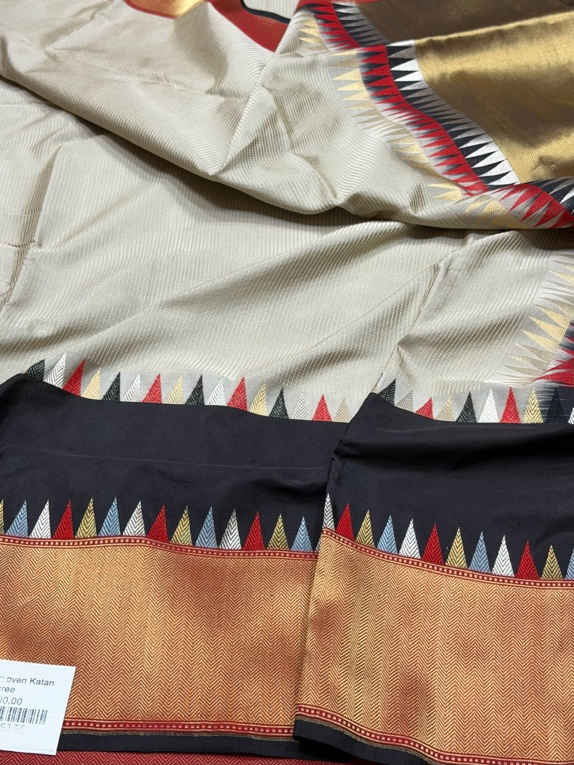 Grey Handwoven Pure Banarasi Katan Silk Saree