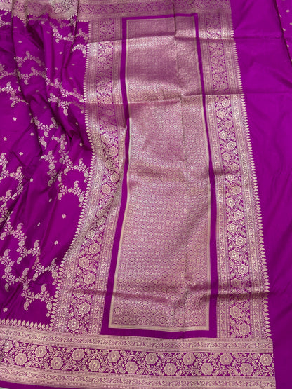 Banarasi Pure Katan Silk Saree | Pure Silk | Cutwork Technique | Banarasi Katan Silk Saree