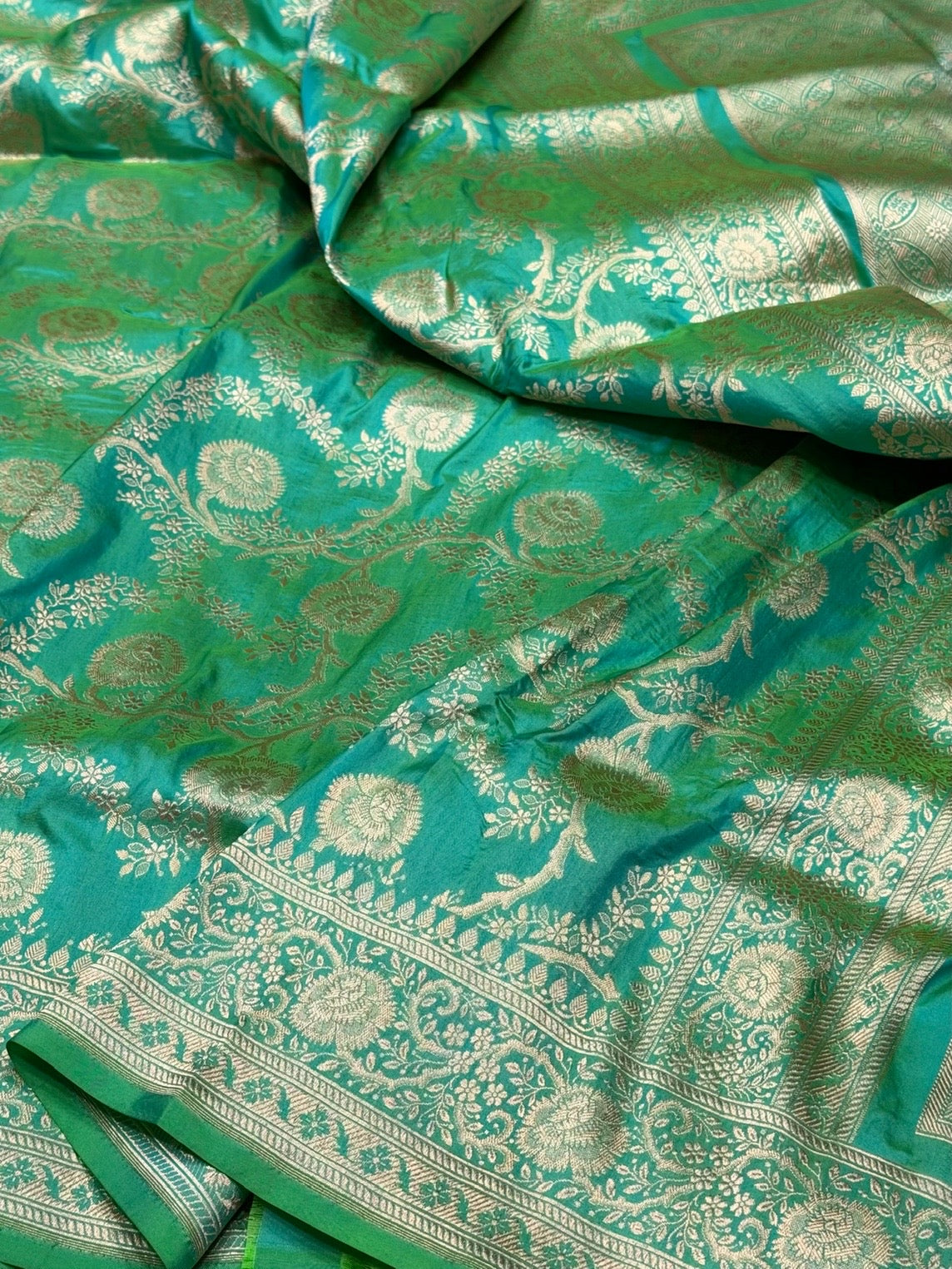 Banarasi Pure Katan Silk Saree | Pure Silk | Cutwork Technique | Banarasi Katan Silk Saree