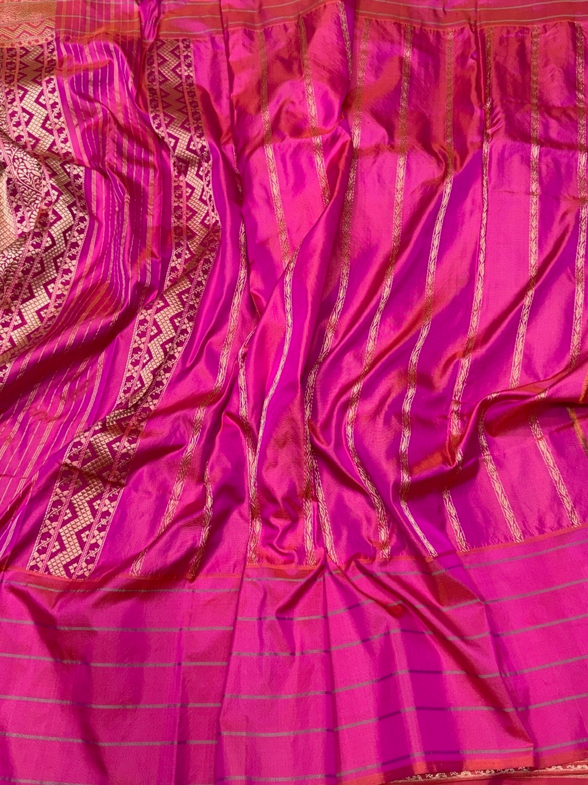 Sky Blue Pure Banarasi Katan Silk Saree – Handwoven Kadwa Booti