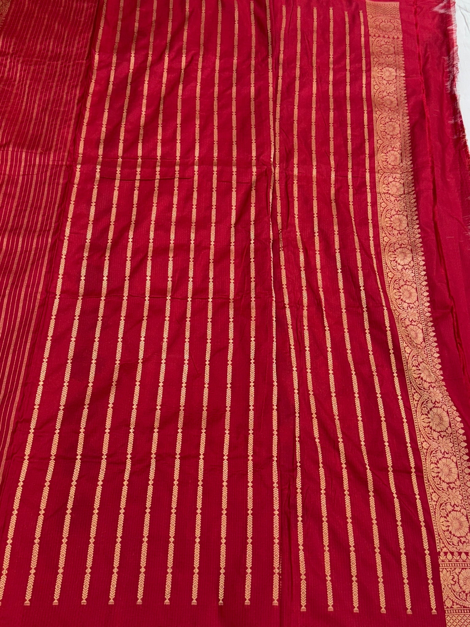 Multicolour Banarasi Pure Silk Saree – Cutwork Weave in 100% Pure Katan Silk