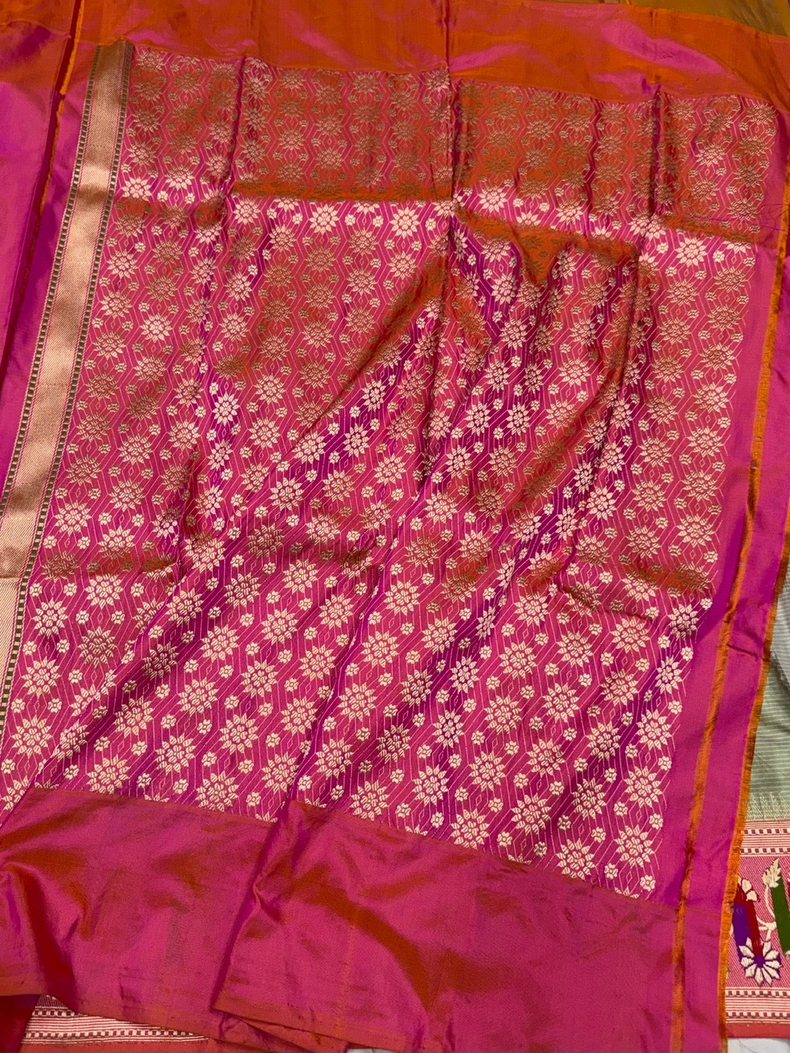 Pista Green Handwoven Pure Banarasi Ektara Silk Saree