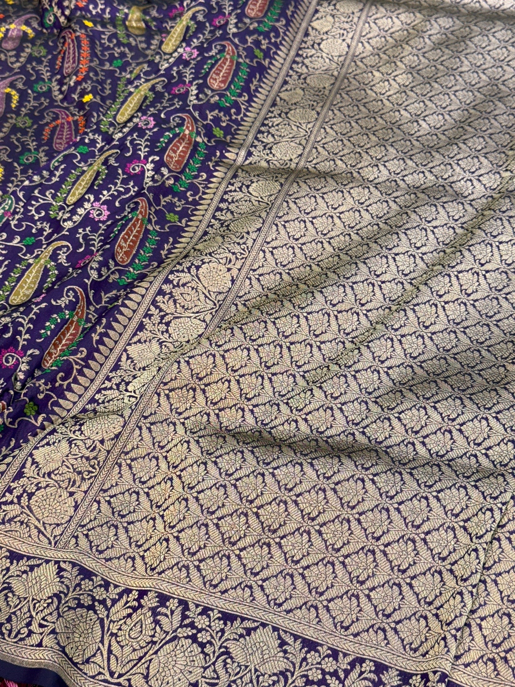 Banarasi Tilfi Minakari  Pure Katan Silk Saree