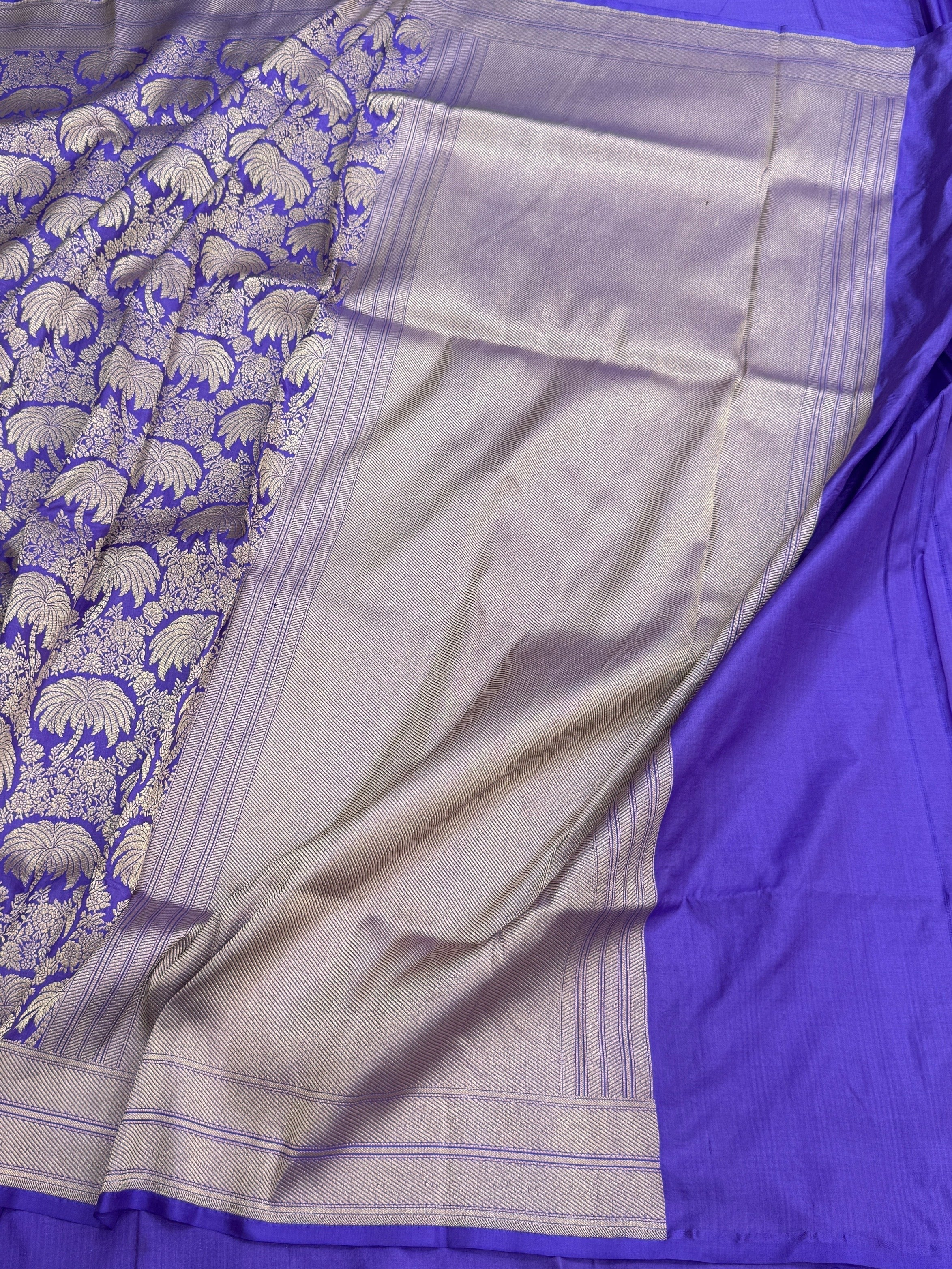 Banarasi Pure Silk Brocade Saree – Luxurious Katan Silk with Intricate Brocade Weave