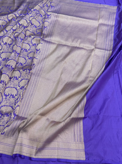 Banarasi Pure Silk Brocade Saree – Luxurious Katan Silk with Intricate Brocade Weave