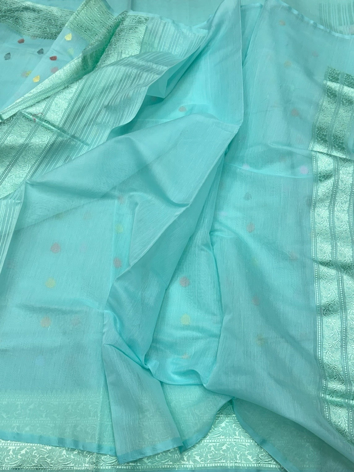Handwoven Pure Banarasi Cotton Saree