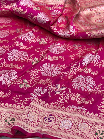 Banarasi Minakari Pure Katan Silk Saree