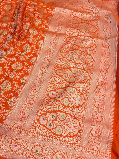 Banarasi Minakari Pure Katan Silk Saree