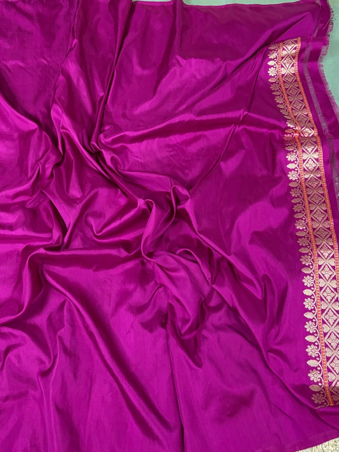 Sage Green Handwoven Pure Banarasi Ektara Organza Silk Saree